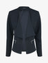 Veste droite uni poches zippées - Marine - 4