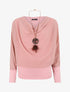 Blouse unie à col bénitier - Rose - 6