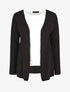 Ensemble gilet et t-shirt bicolore - Noir - 1