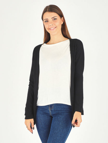 Ensemble gilet et t-shirt bicolore - Noir - 4