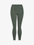 Pantalon à pont à bords fendus - Kaki - 1