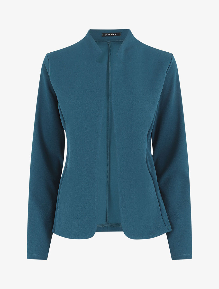 Veste classique coupe droite - Bleu canard - 4
