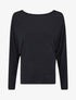 Pull loose dos nu bijou à perles - Marine - 1
