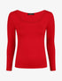 Top basique ajusté manches longues - Rouge - 1