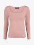 Top basique ajusté manches longues - Rose poudré - 1