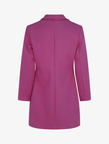 Manteau droit mi-long - Violine - 2