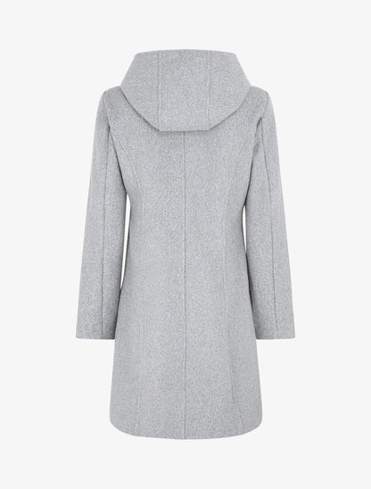 Duffle coat long coupe droite - Gris - 2