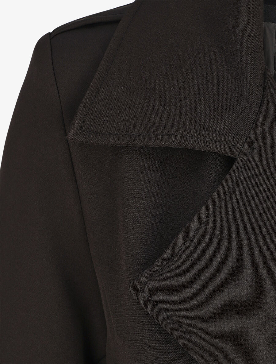 Trench uni coupe oversize - Noir - 3