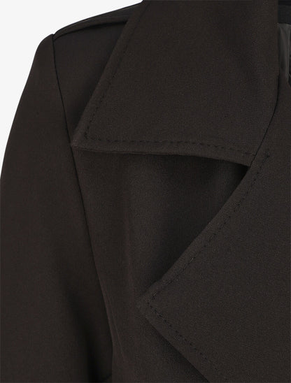 Trench uni coupe oversize - Noir - 3