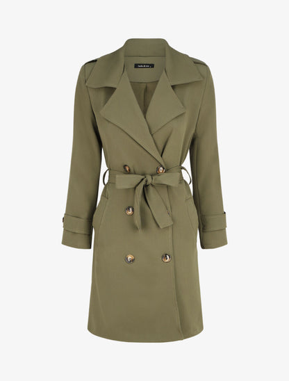 Trench uni coupe oversize - Kaki - 4