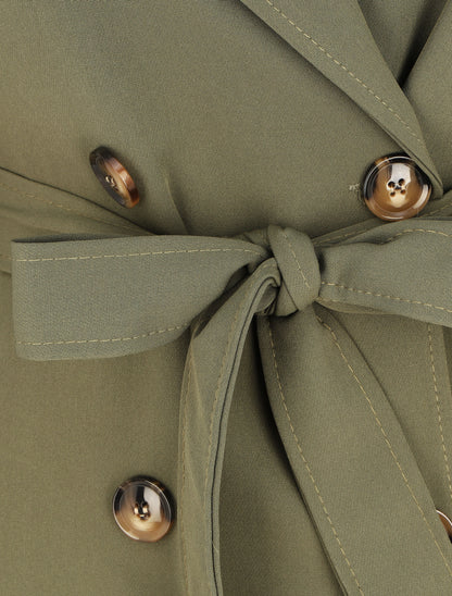Trench uni coupe oversize - Kaki - 3