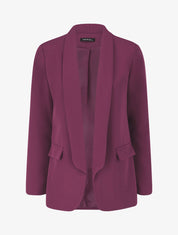 Blazer droit basique uni - Violine - 4