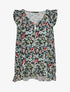 Blouse imprimé fleurs des champs - Noir - 1