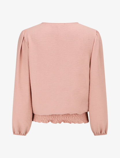 Top élastiqué à crochet - Rose - 2