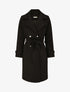 Manteau long à boutons décoratifs au dos - Noir - 4