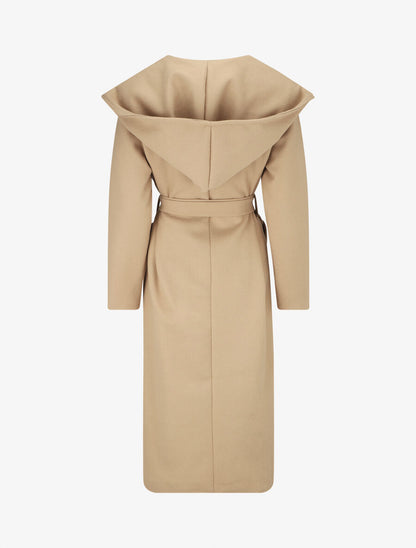 Manteau long à capuche - Beige - 2