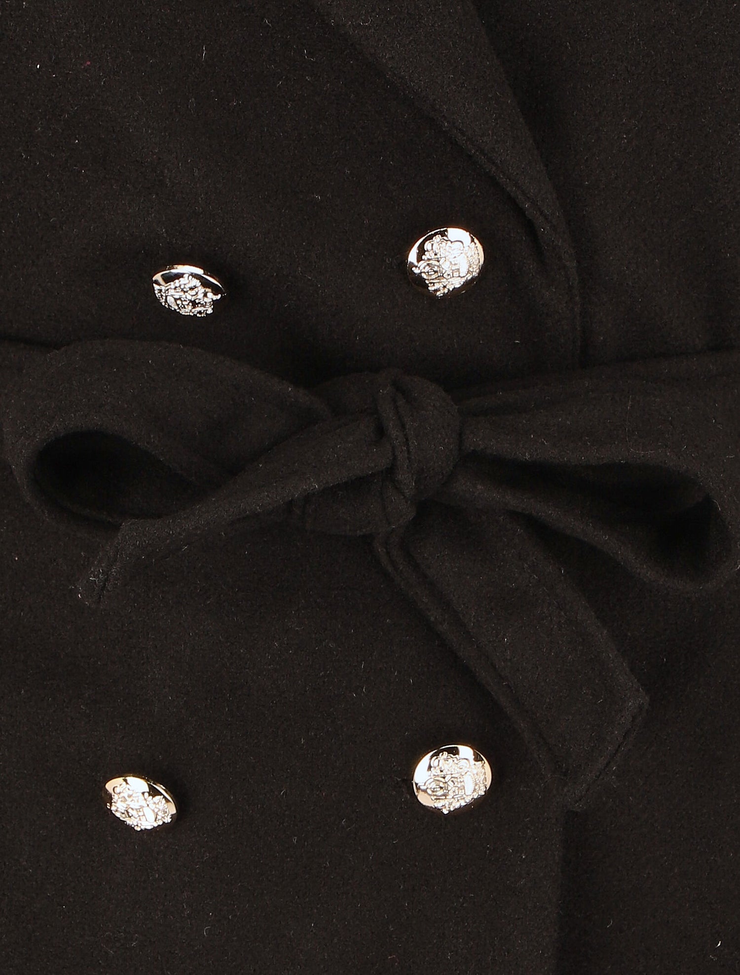 Manteau long coupe droite - Noir - 3
