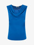 Top bénitier à décolleté dentelle - Bleu roi - 1