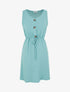 Robe sans manches à boutons décoratifs - Vert d&