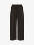 Pantalon ample à pans à nouer - Noir - 4
