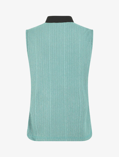 Top sans manches droit irisé - Bleu clair - 2