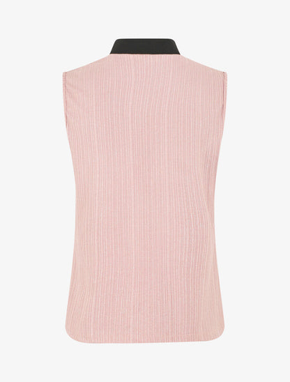 Top sans manches droit irisé - Rose - 2