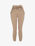 Pantalon 7/8 coupe slim à poches décoratives - Beige - 1