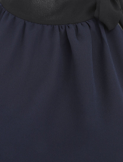 Top en voile sans manches - Marine - 3