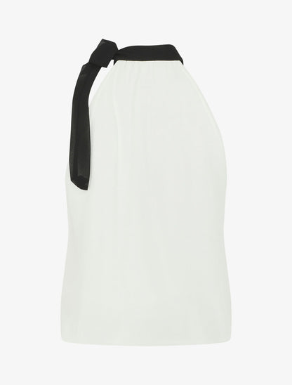 Top en voile sans manches - Blanc - 2