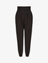 Pantalon droit taille haute plissée - Noir - 4