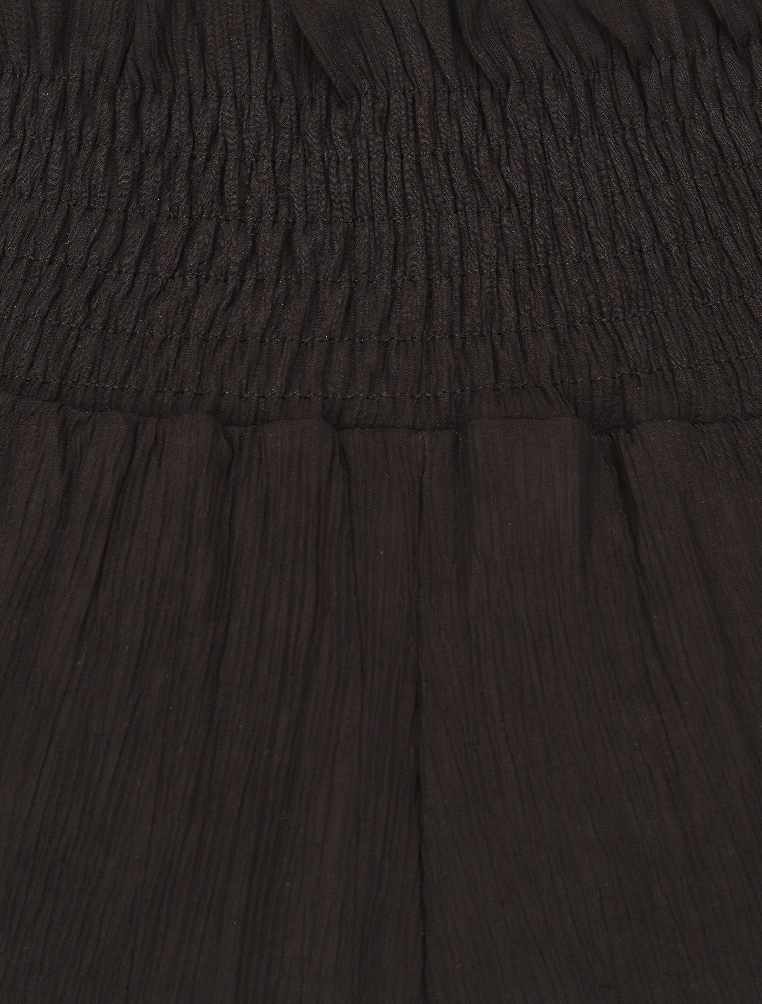 Pantalon droit taille haute plissée - Noir - 3