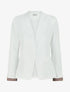 Blazer à manches imprimé graphique - Blanc - 4