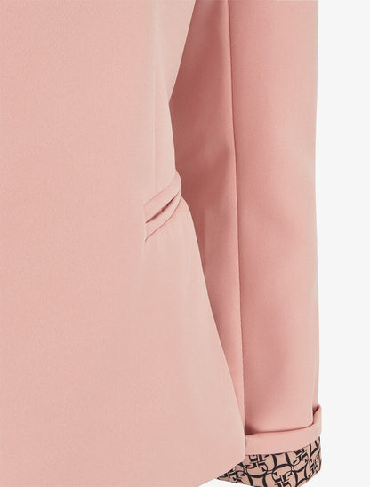 Blazer à manches imprimé graphique - Rose - 3