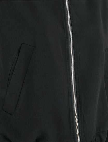 Sweat zippé à capuche - Noir - 3