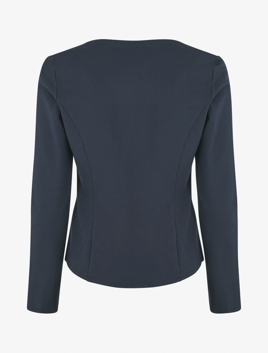 Blazer stretch à poches zippées - Bleu marine - 2