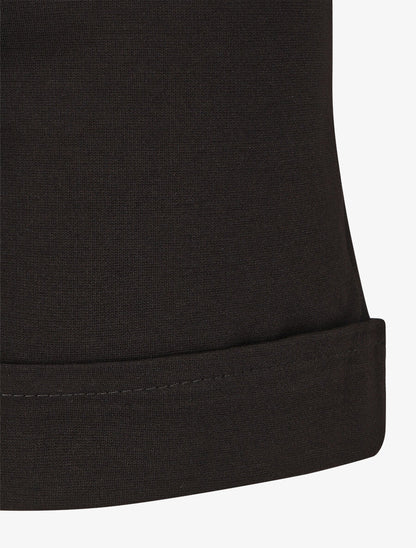 Short uni à boutons décoratifs - Noir - 3