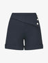 Short uni à boutons décoratifs - Marine - 4