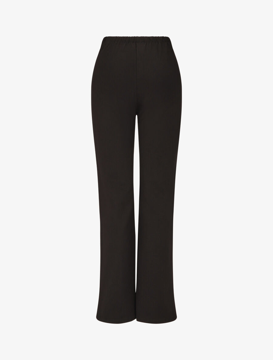 Pantalon uni à boutons décoratifs - Noir - 2