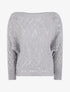Pull brillant en maille pailletée - Argent - 4
