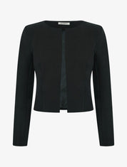 Veste courte ouverte - Noir - 4