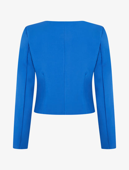 Veste courte ouverte - Bleu roi - 2