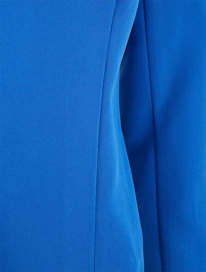 Veste courte ouverte - Bleu roi - 3