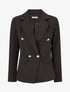 Blazer uni boutonné - Noir - 1