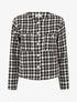 Veste en tweed boutonnée - Noir - 1
