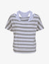 Top marinière coupe boule à débardeur intégré - Gris chiné - 4