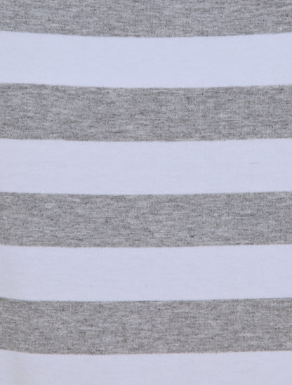 Top marinière coupe boule à débardeur intégré - Gris chiné - 3