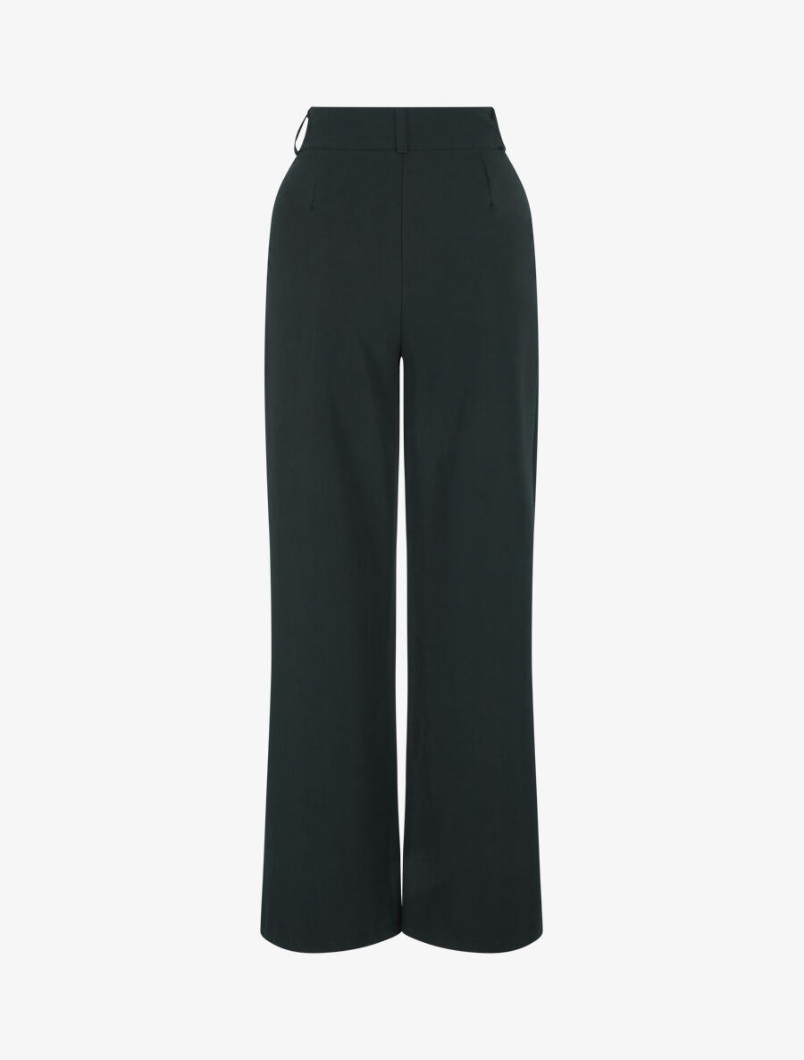 Pantalon ample uni - Noir - 2