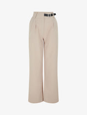 Pantalon ample uni - Beige - 4