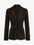 Veste unie cintrée - Noir - 4