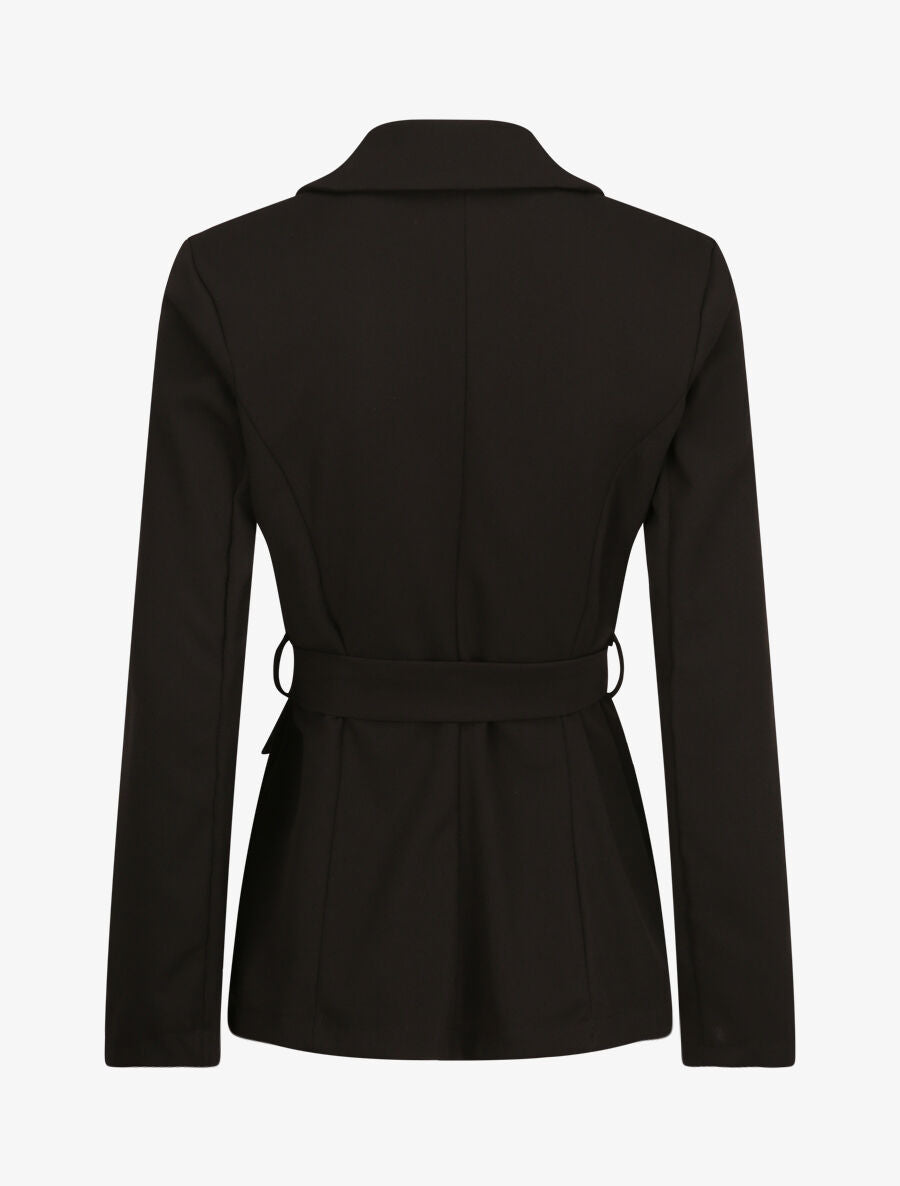 Veste unie cintrée - Noir - 2